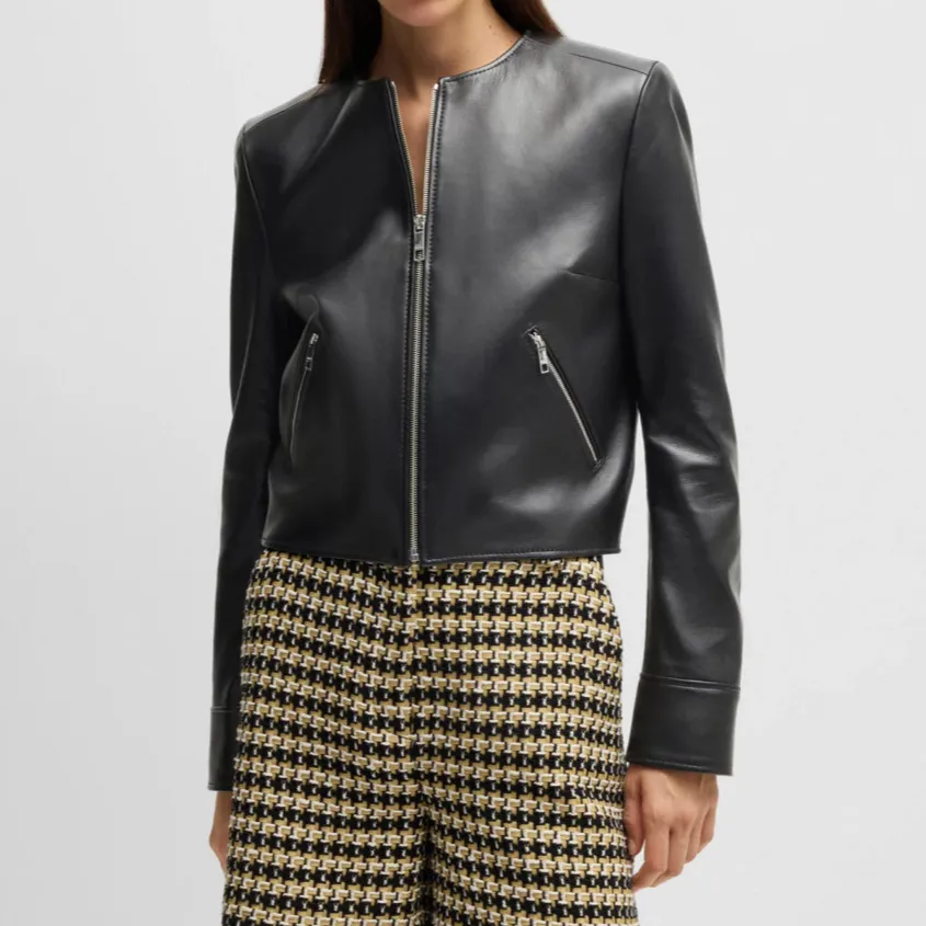 Refined Leather Women's Jacket