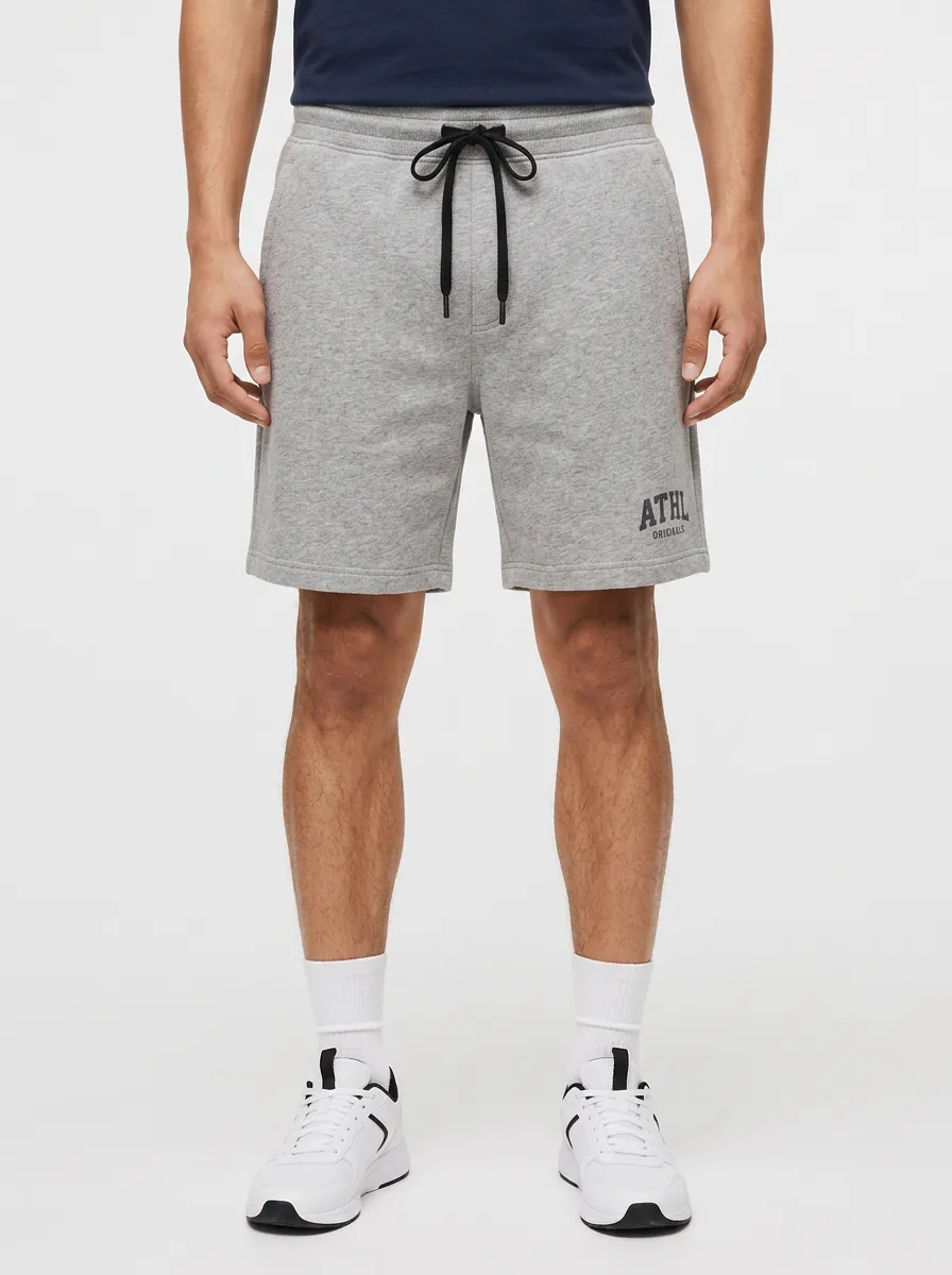 Men's Athletic Casual ATHL Originals Printed Fleece Shorts
