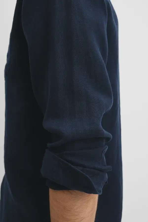 Men's Casual Regular Fit Linen Shirt