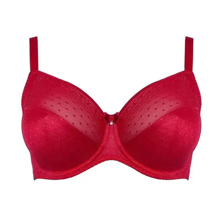 Women's Full Coverage Underwire Seamless Lined Cup Mesh Bra