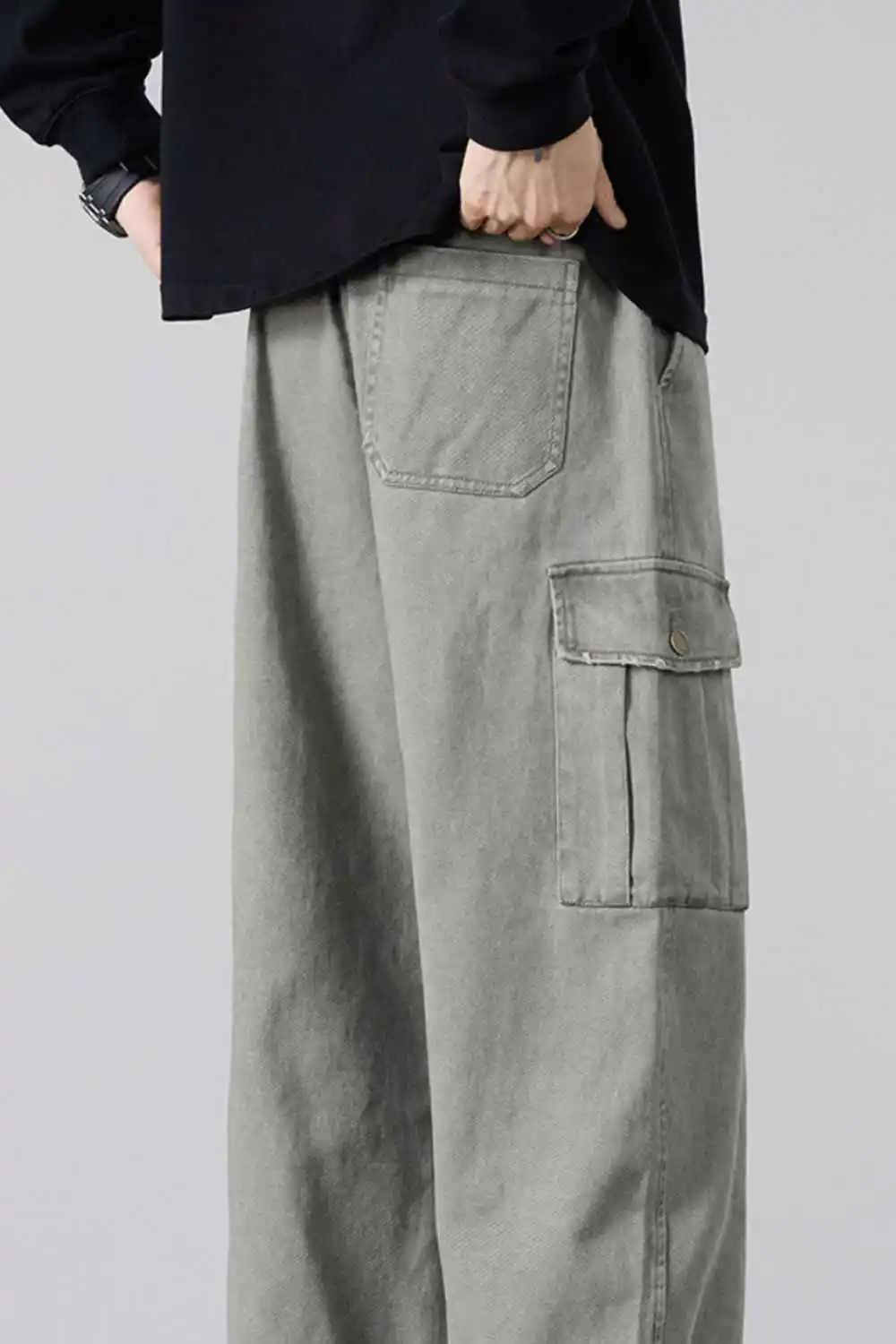 Drawstring Loose Fit Cargo Pants