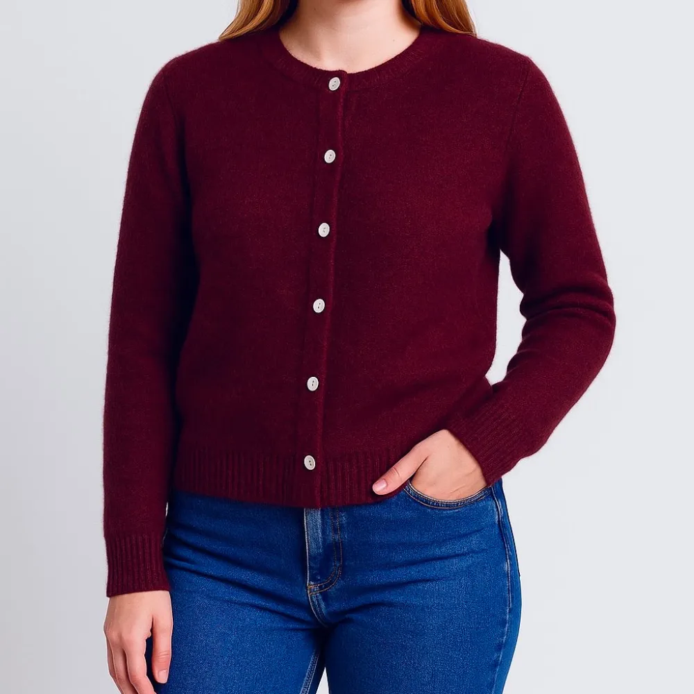 Relaxed Alpaca Longline Cardigan