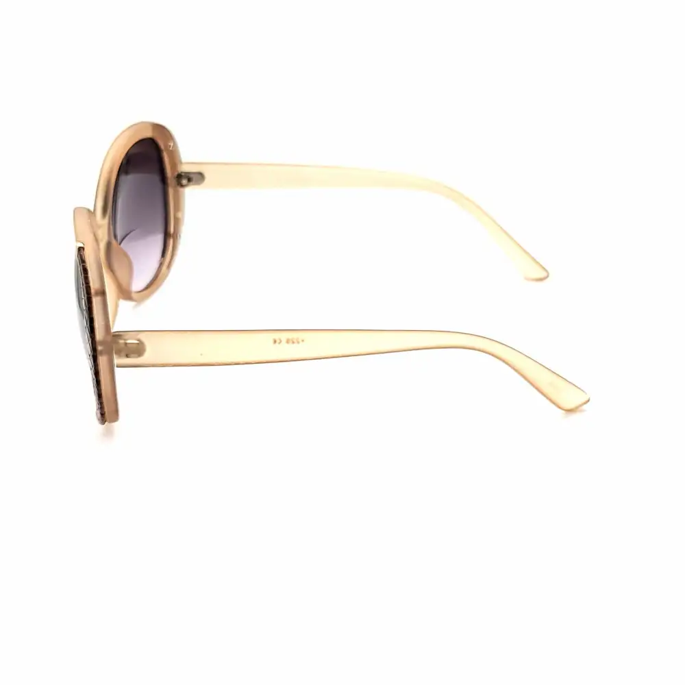Women's Large Snake Print Round Bifocal Reading Sunglasses