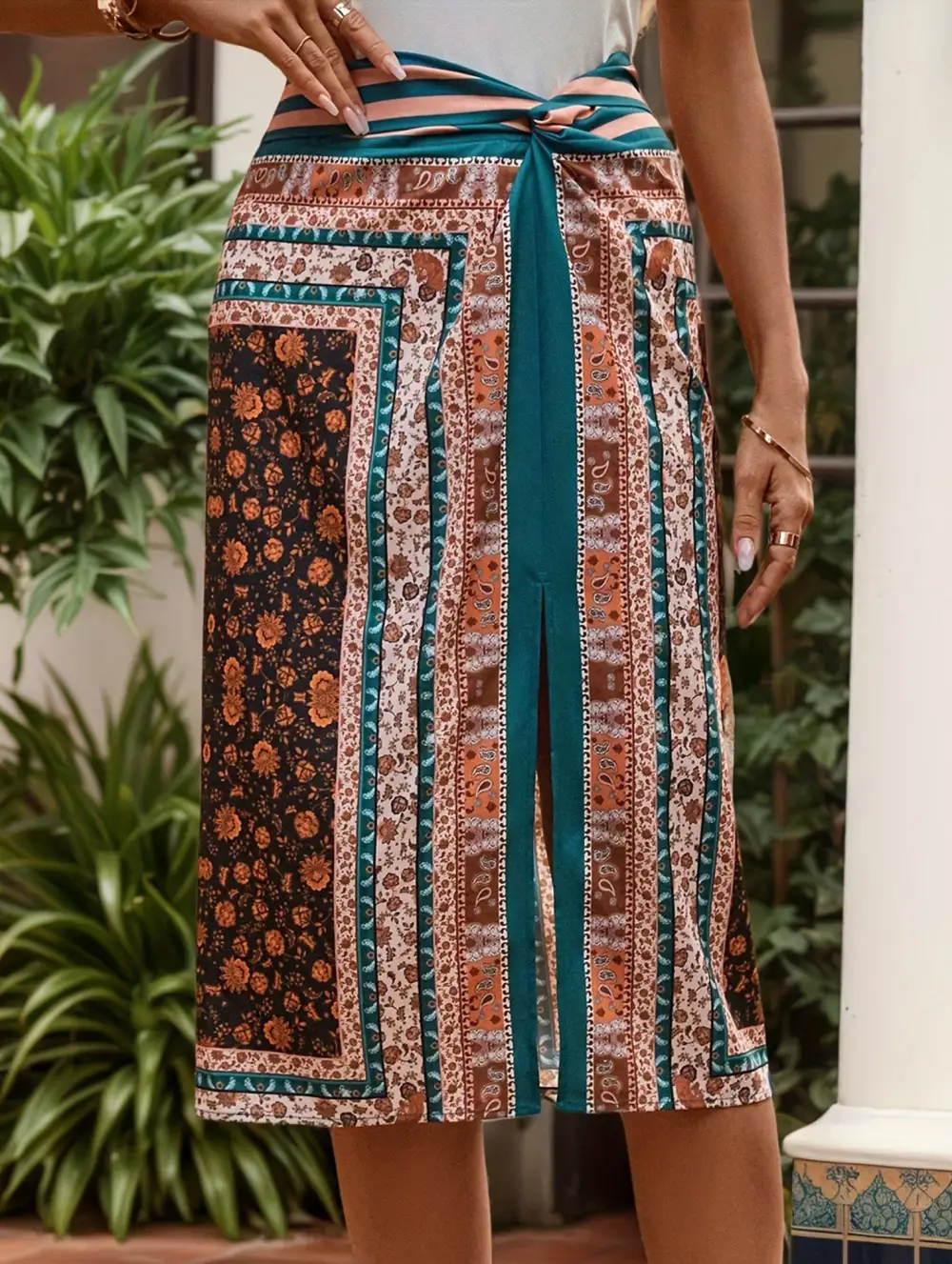 Vintage Floral A Line Skirt