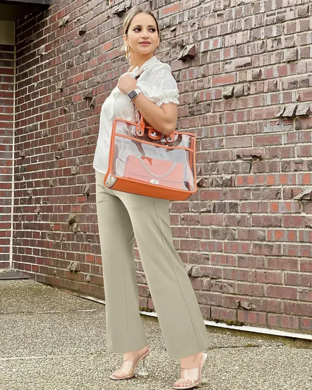 G4Free Wide Leg Pants for Women Loose Yoga Pants with Pockets Petite/Regular/Tall Stretch Casual Lounge Pants
