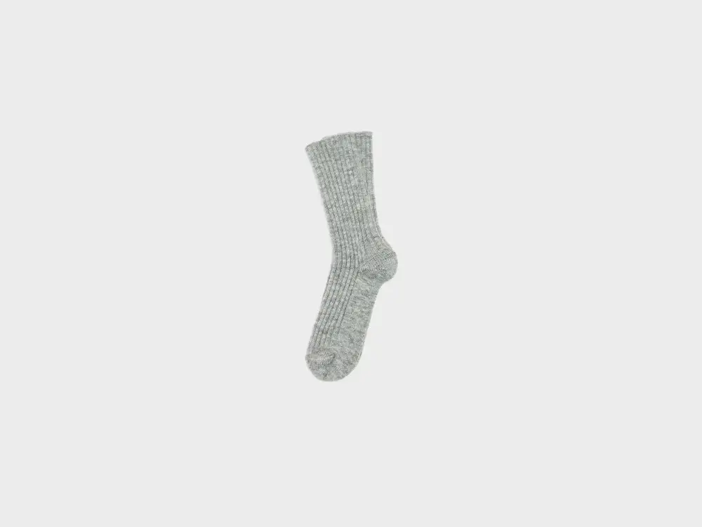Ribbed Crew Shimmer Casual Socks