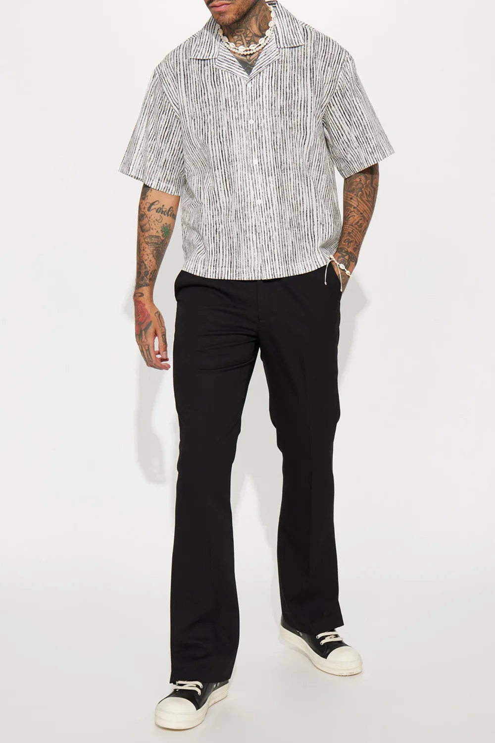 Casual Flare Slit Trouser