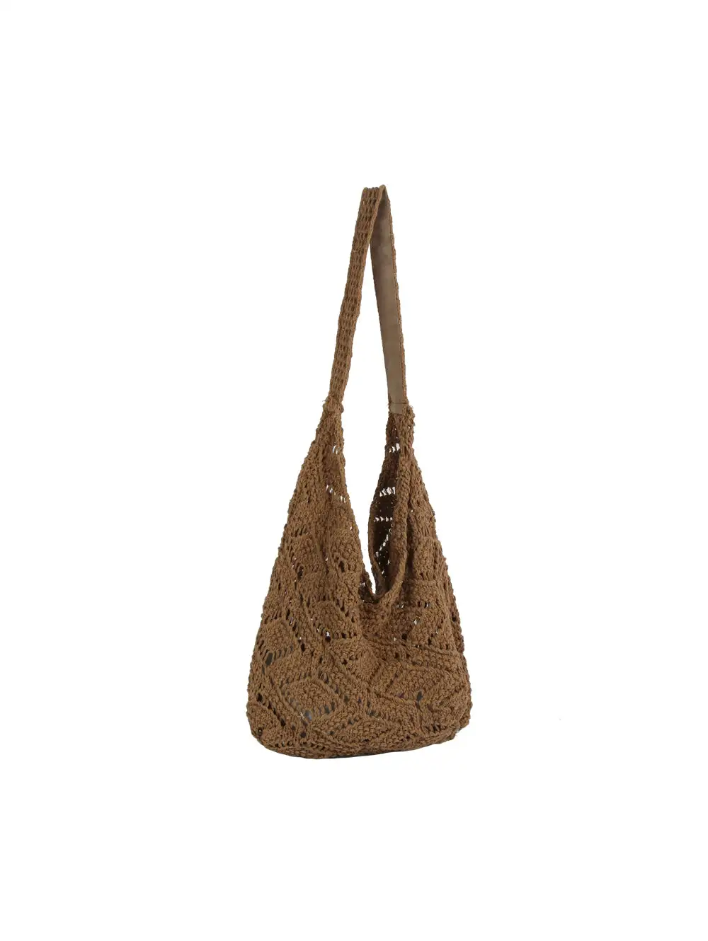 Openwork Crochet Shoulder Bag