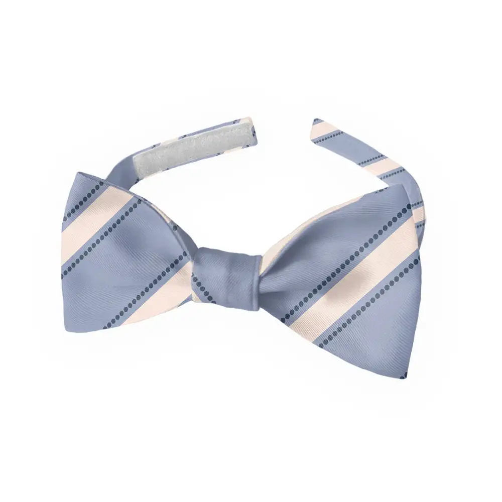 Fox Stripe Motif Bow Tie