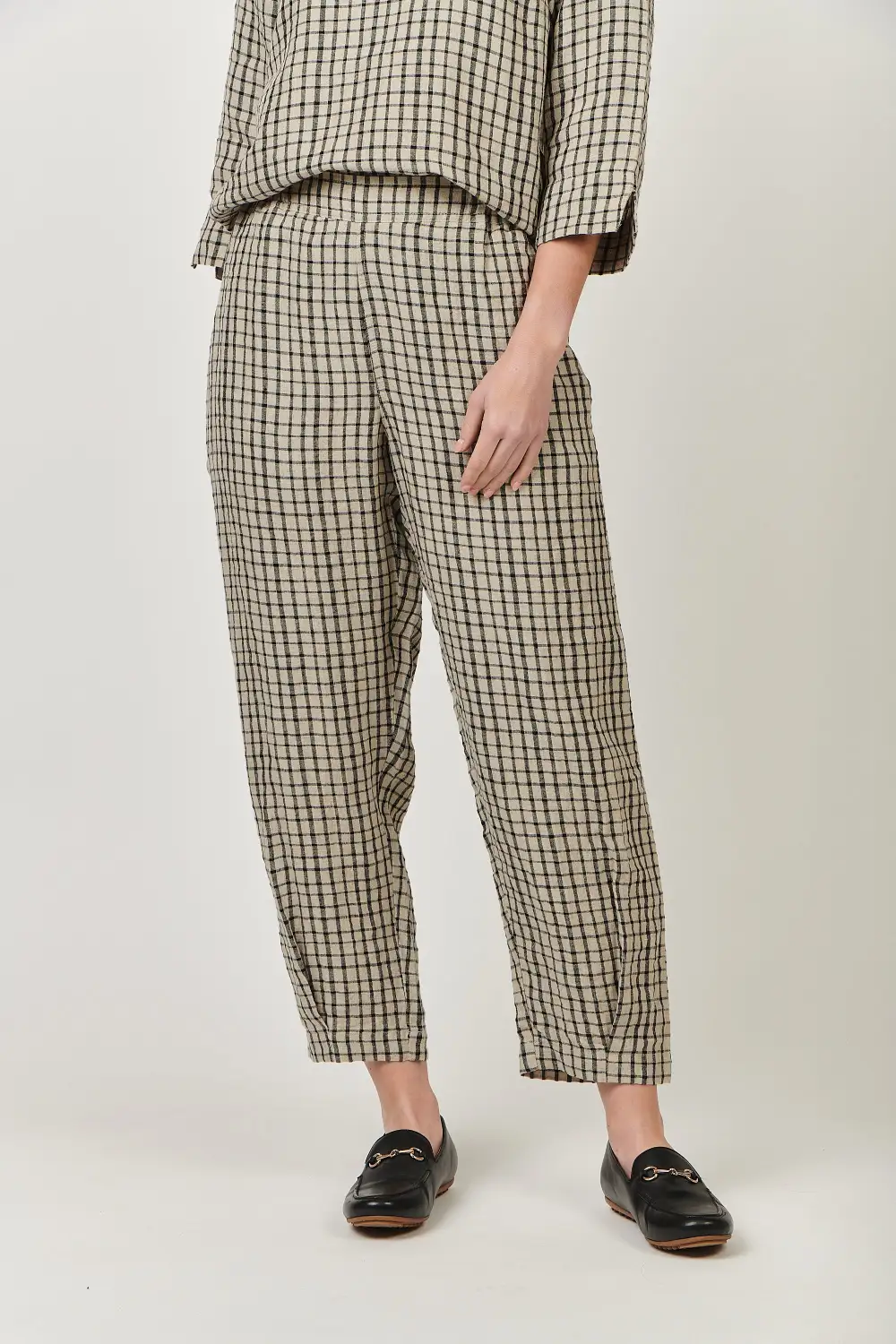 Ga464 Linen Pant In Matrix