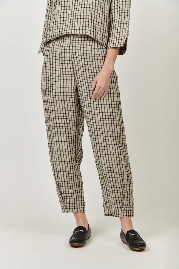 Ga464 Linen Pant In Matrix