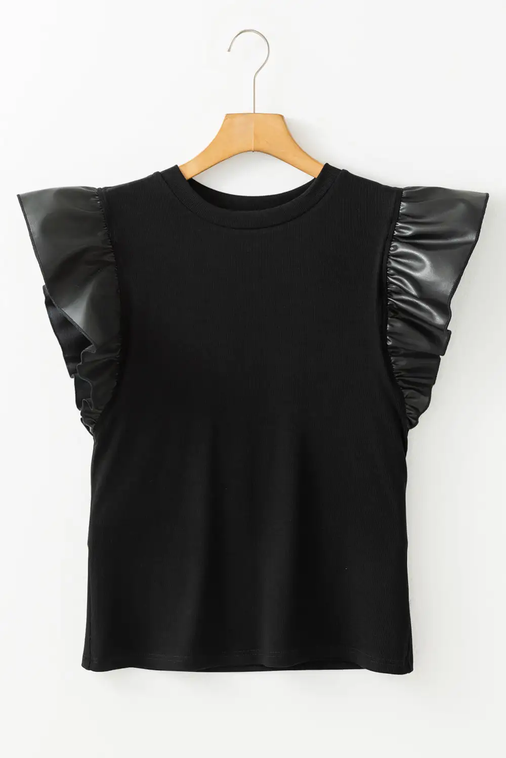 Ruffled Patchwork Blouse