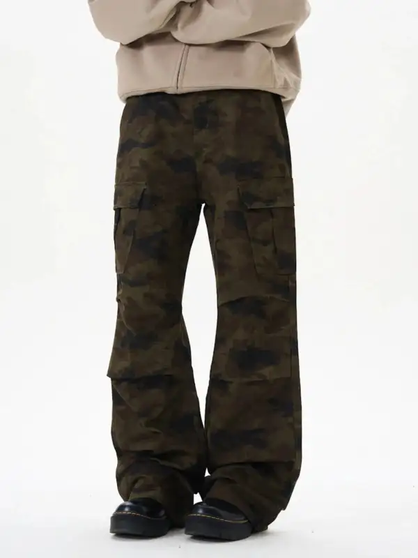 Camouflage Wide Leg Pants