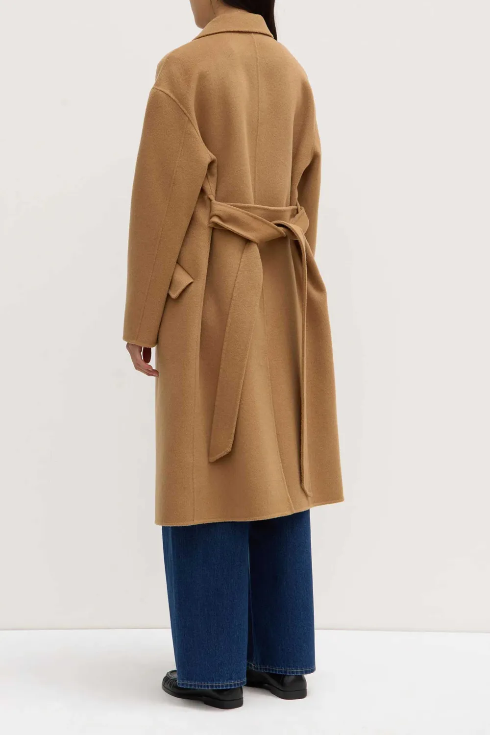 Shoulder Down Single Breasted Coat