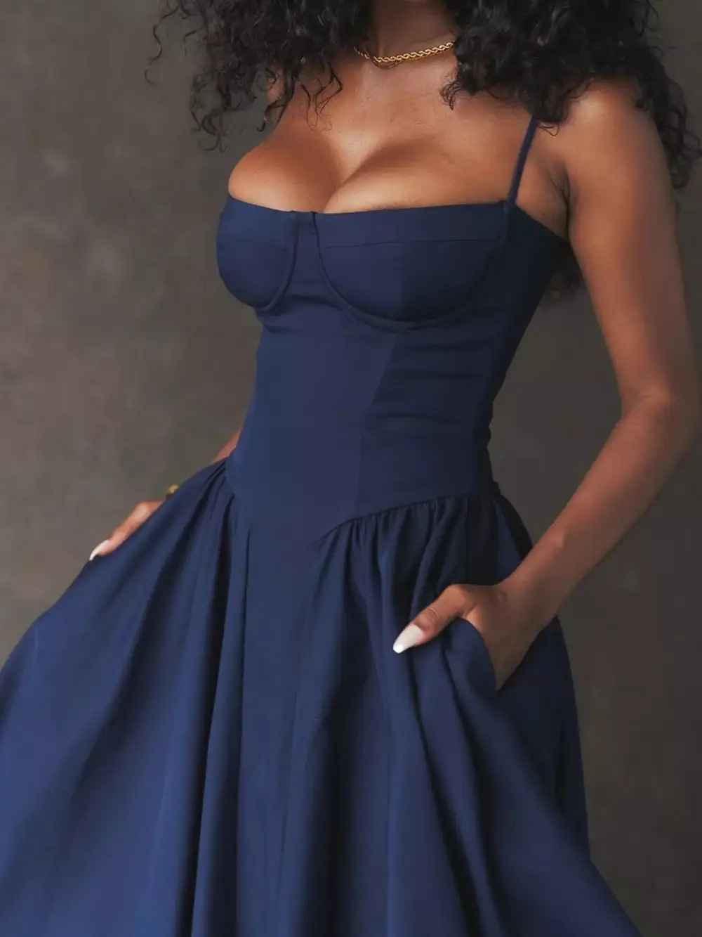 Easy Fit Sleeveless Midi Dress