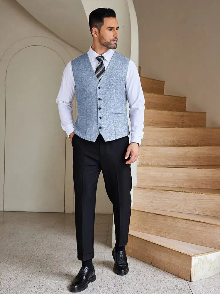 Formal Slim Fit Suit Vest Jacket