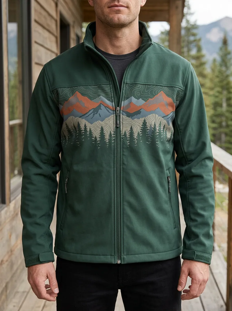 Men's Outdoor Nature Mountain Forest Rugged Trail Jacket