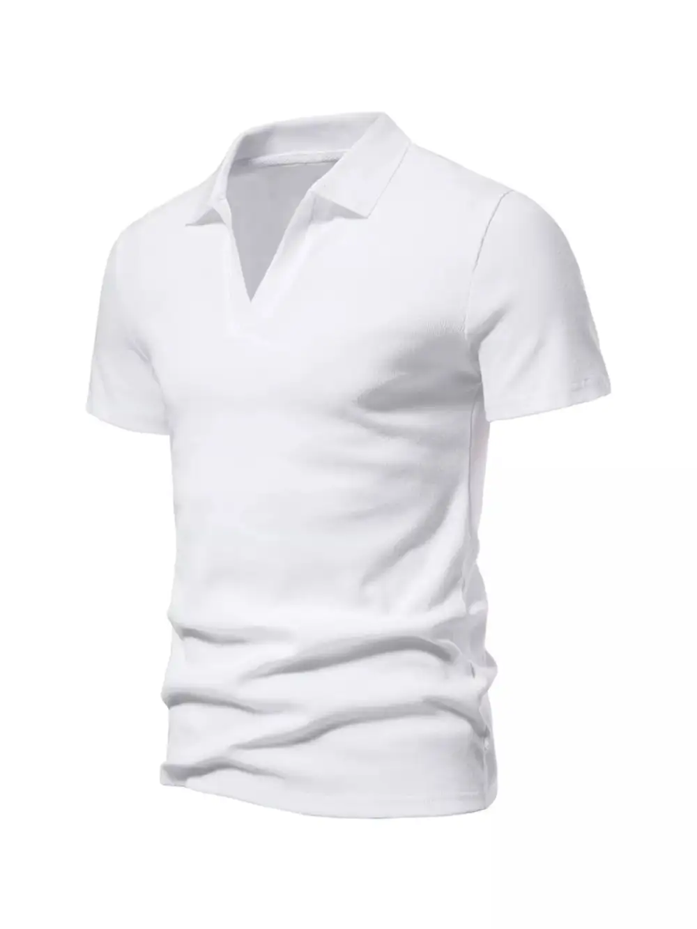 Notched-Collar Polo Shirt