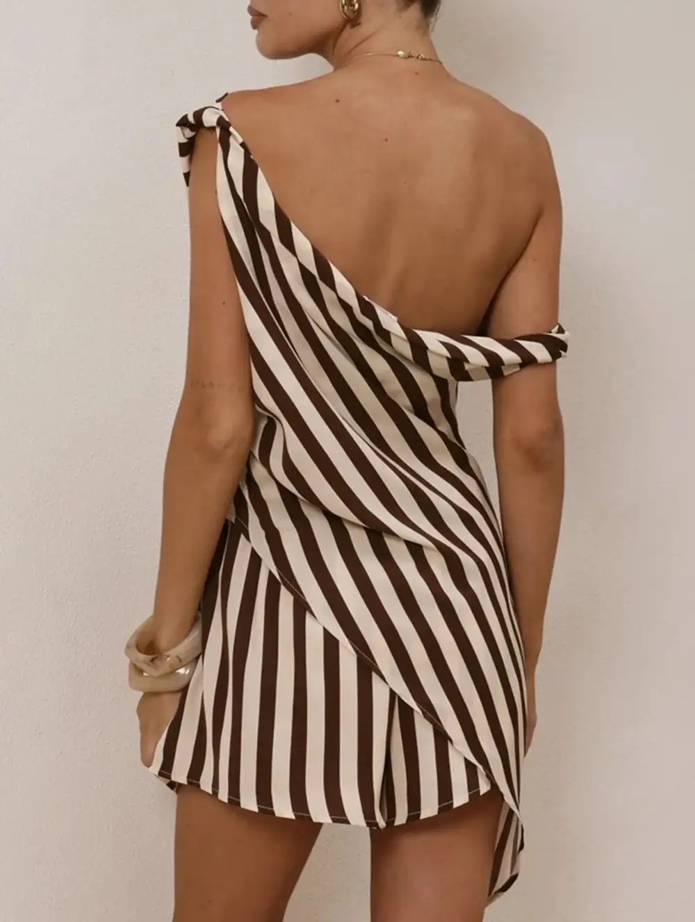 One Shoulder Top Set