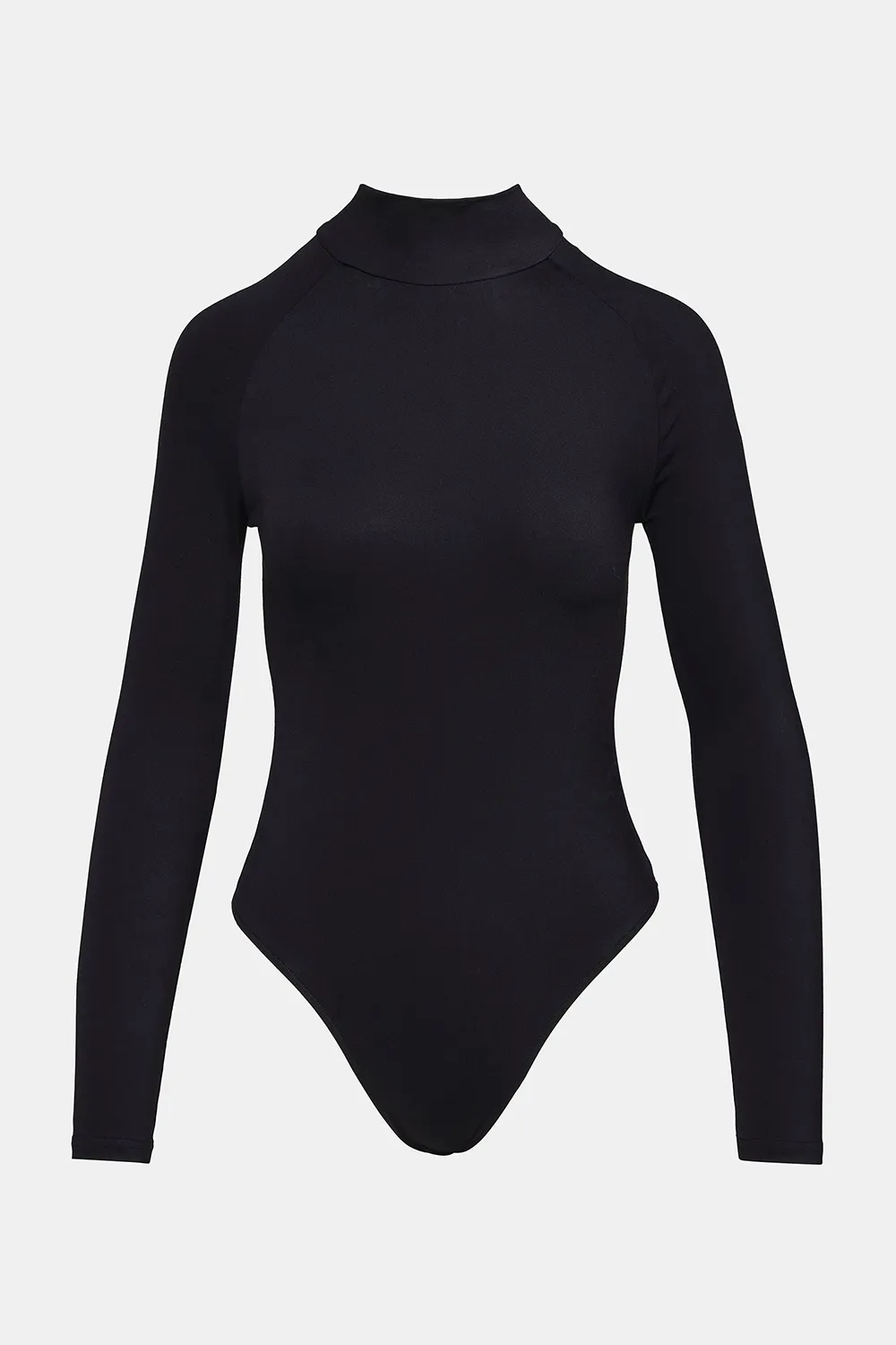 HIGH NECK BODYSUIT BLACK
