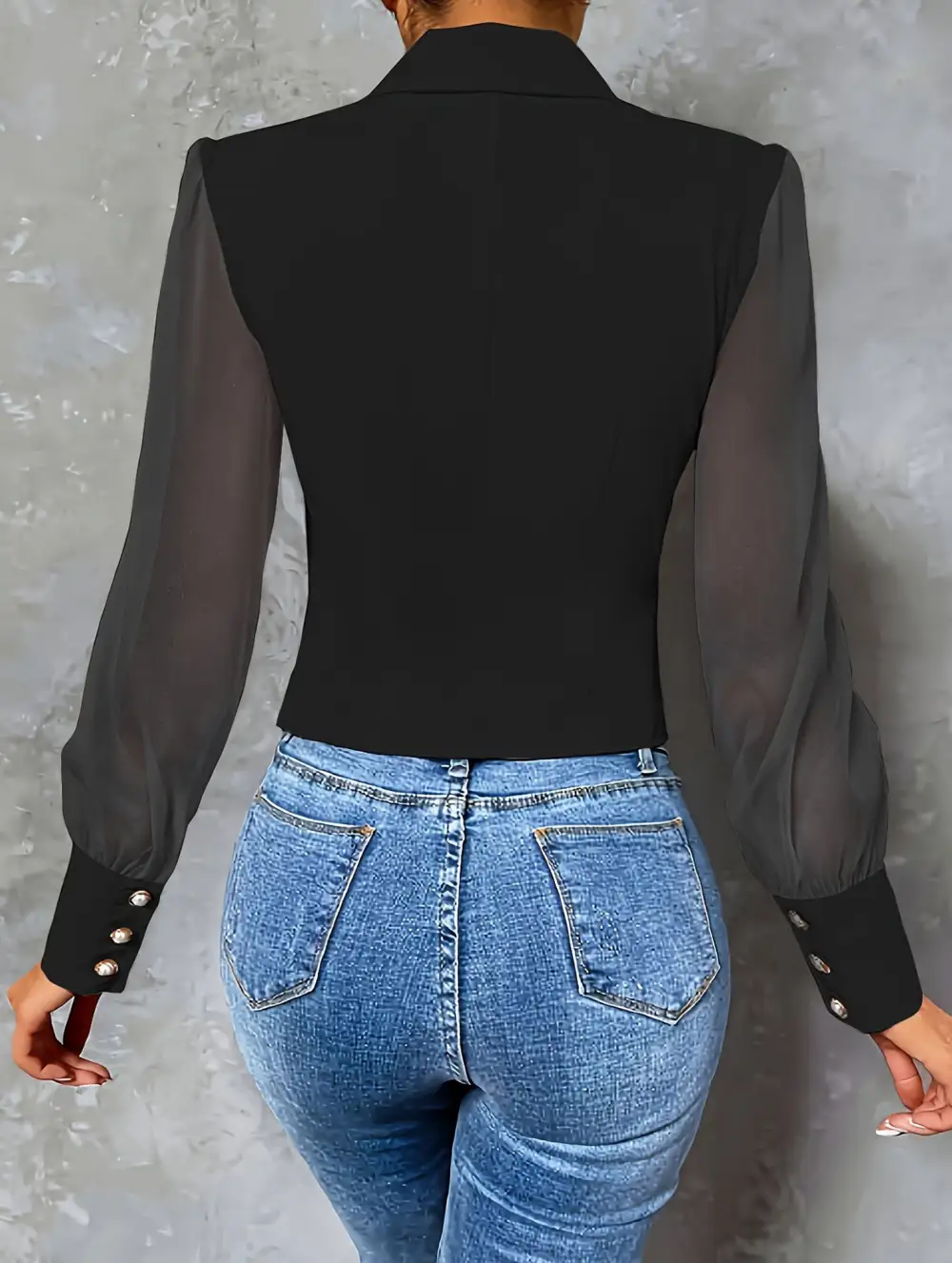 Classic Mesh Everyday Blouse
