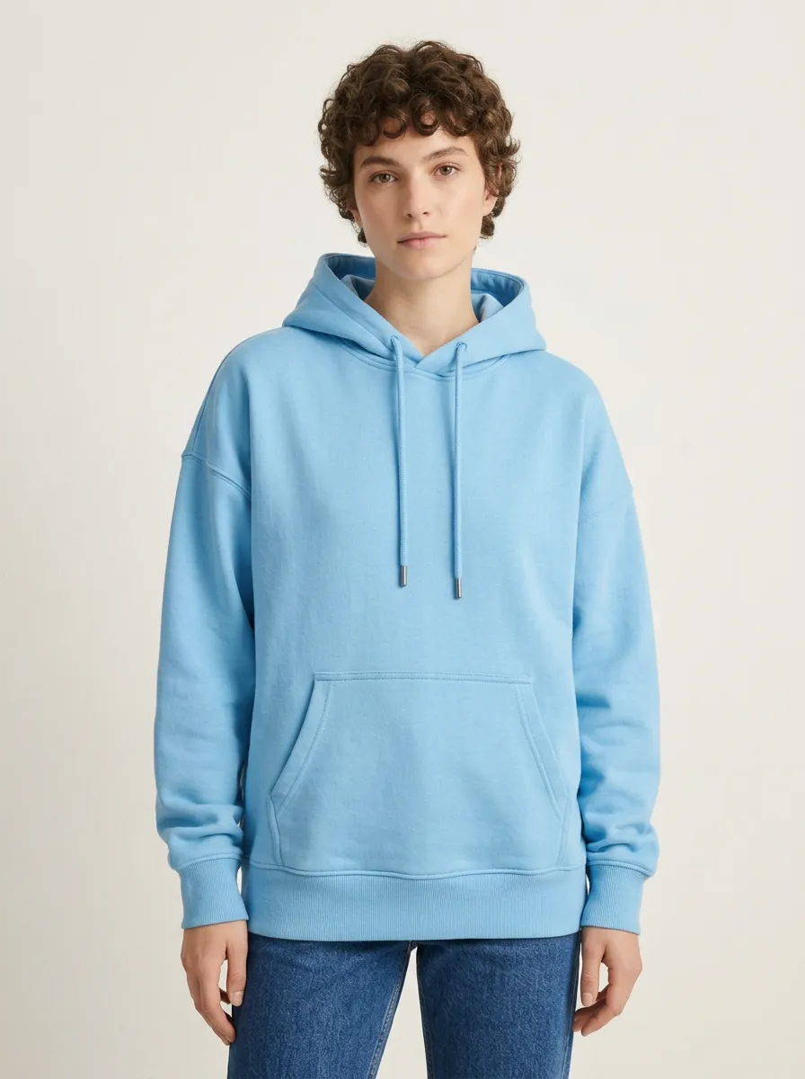 Simple Layer Printed Unisex Leisure Hoodie