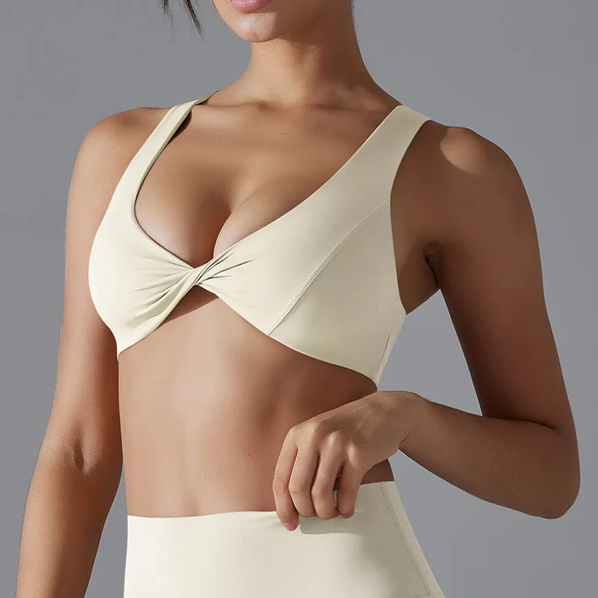 Solid Color Flattering Yoga Bra