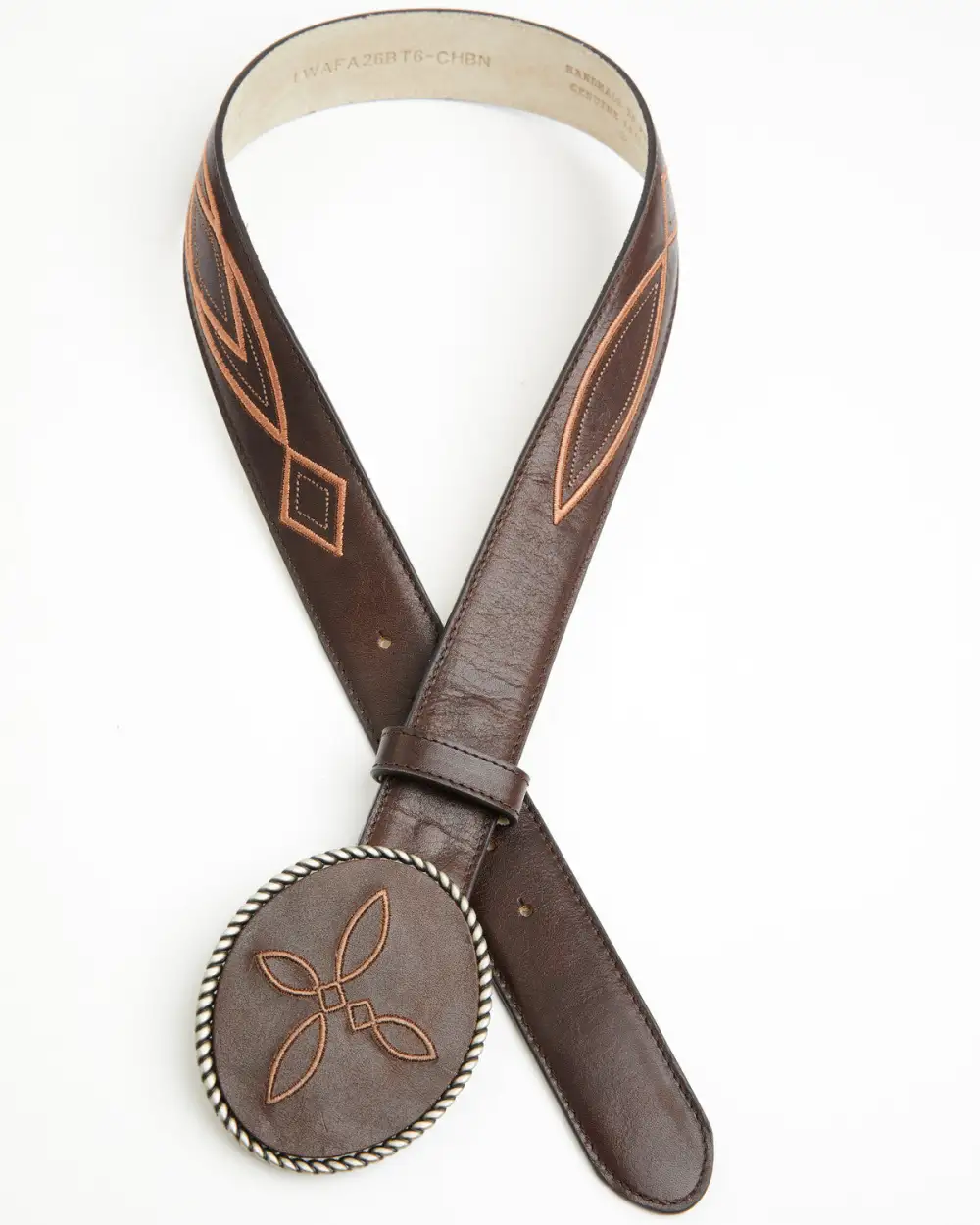 Leather Boot Stitch Waist Belt