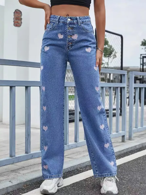 Relaxed Fit Woven Denim Jeans