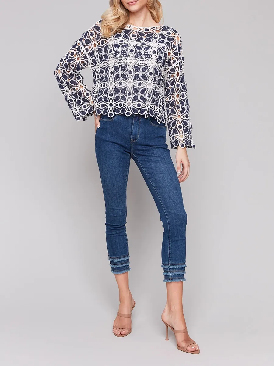 Fashionable And Stylish Art Pattern Women's Top
