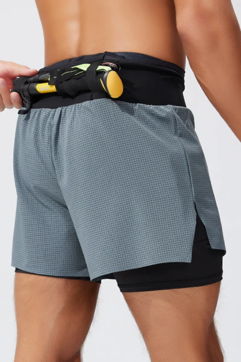 Quick Dry Breathable Dual Layer Athletic Shorts