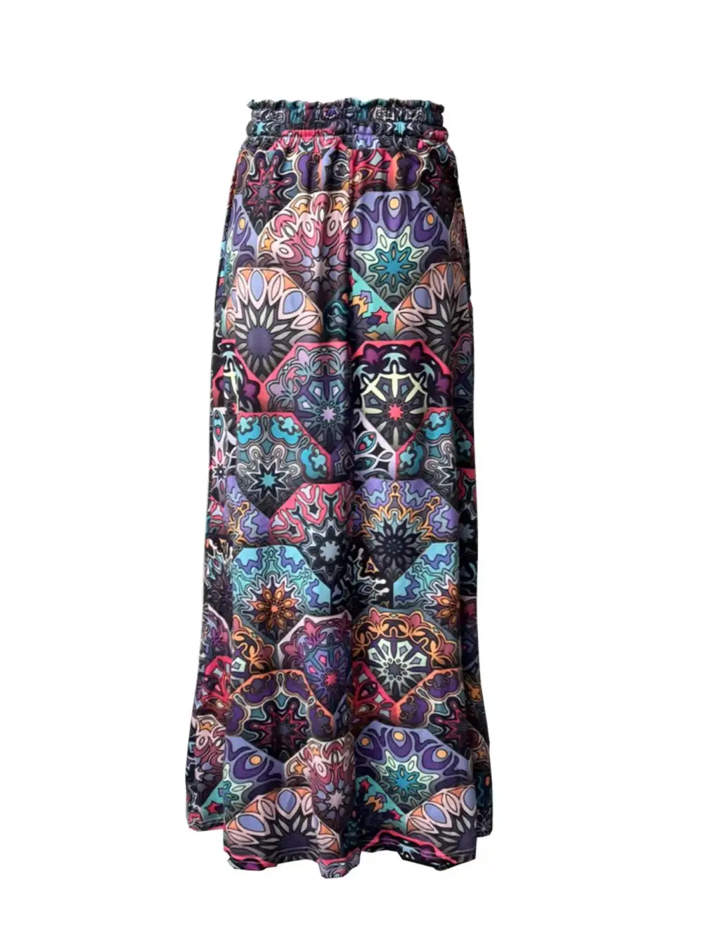 Refined Printed Wide Leg Pants