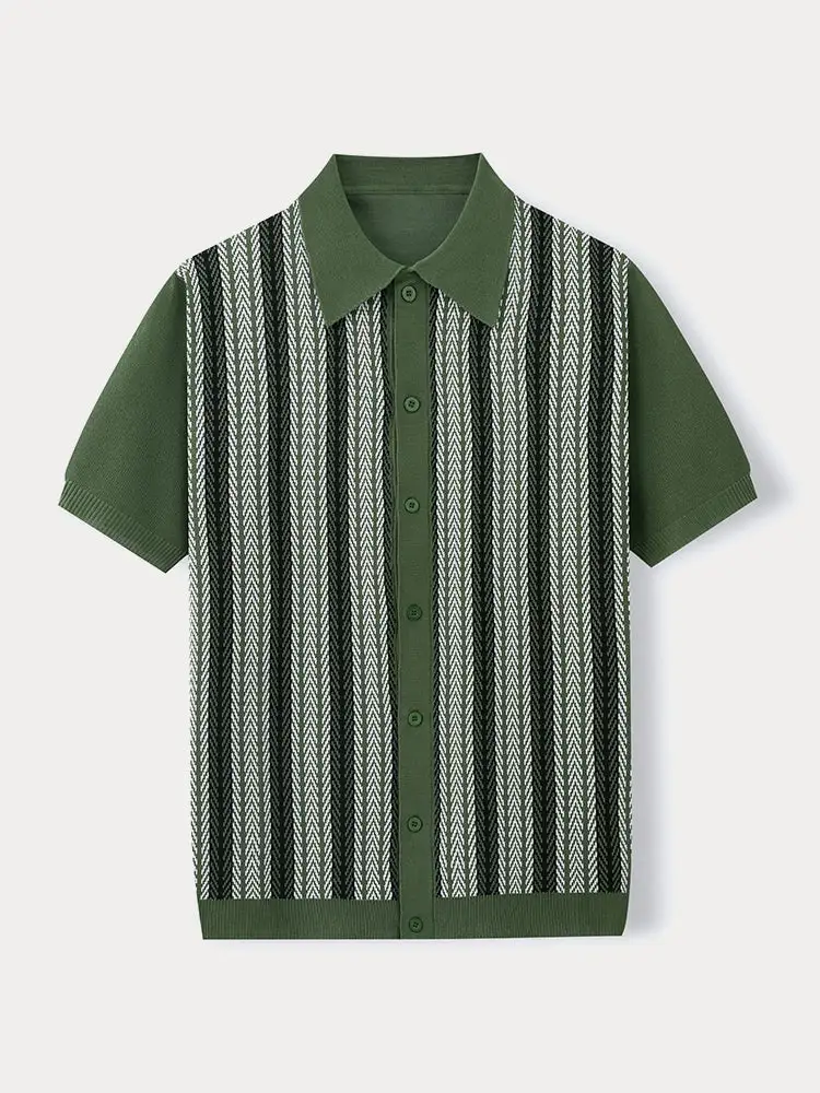 Textured Jacquard Printed Shirt