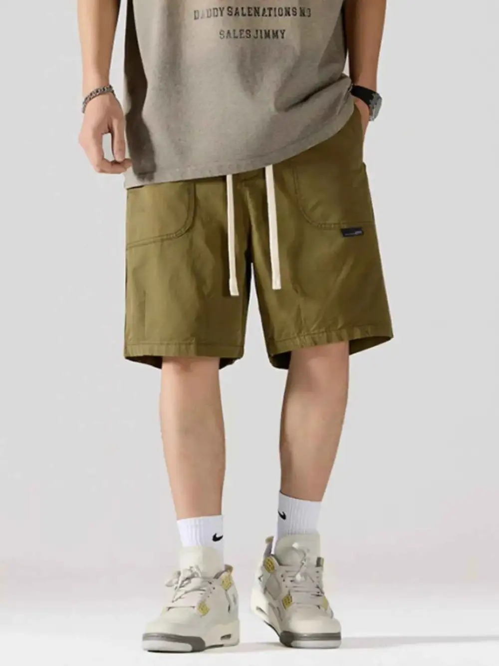 Cargo Drawstring Shorts