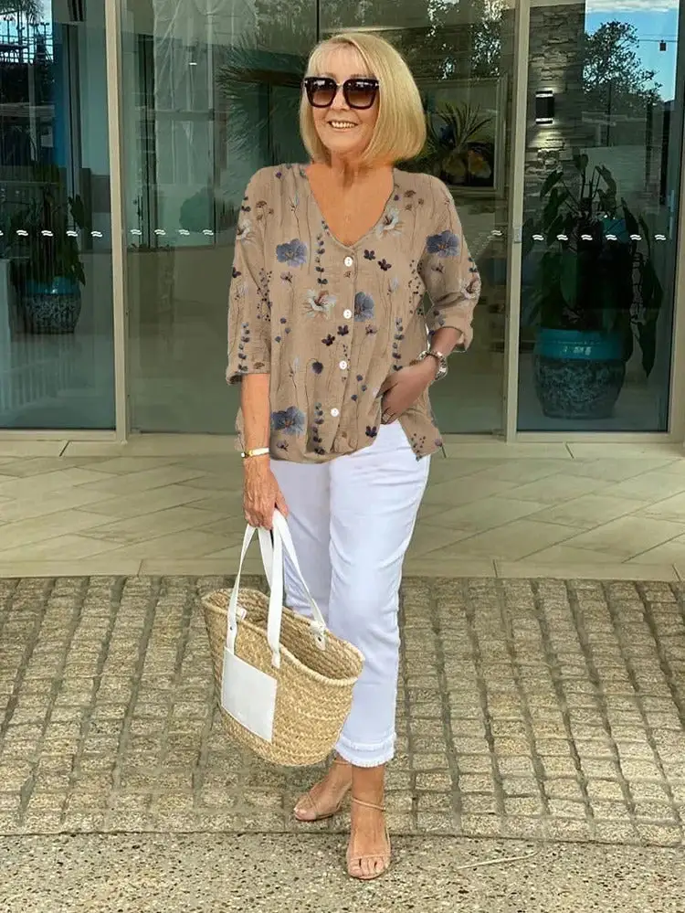  Floral Soft Blouse