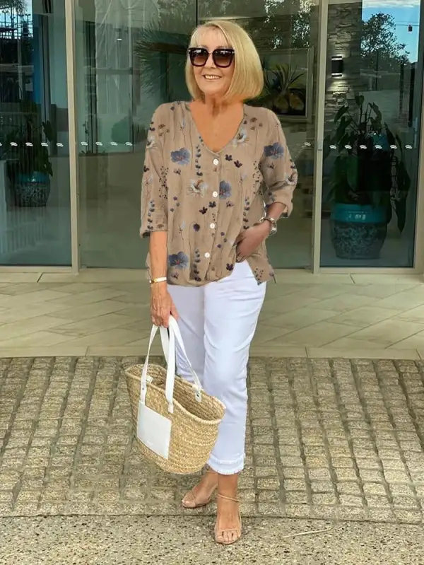  Floral Soft Blouse