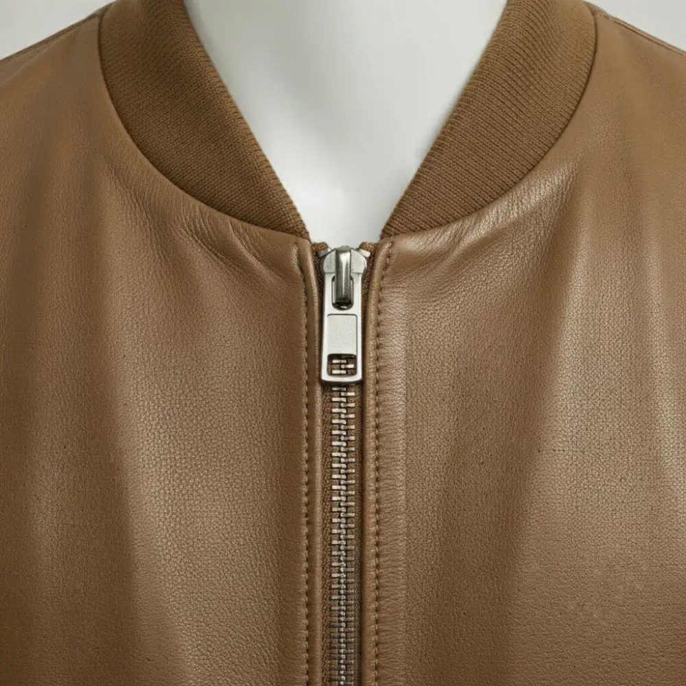 Leather Bomber Jacket