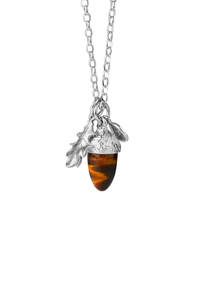 Tiger Acorn Pendant