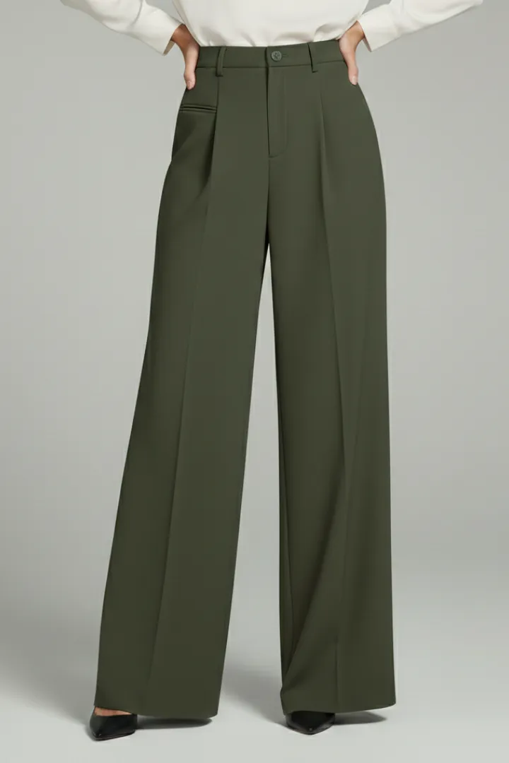  Wide Leg Casual Palazzo Pants