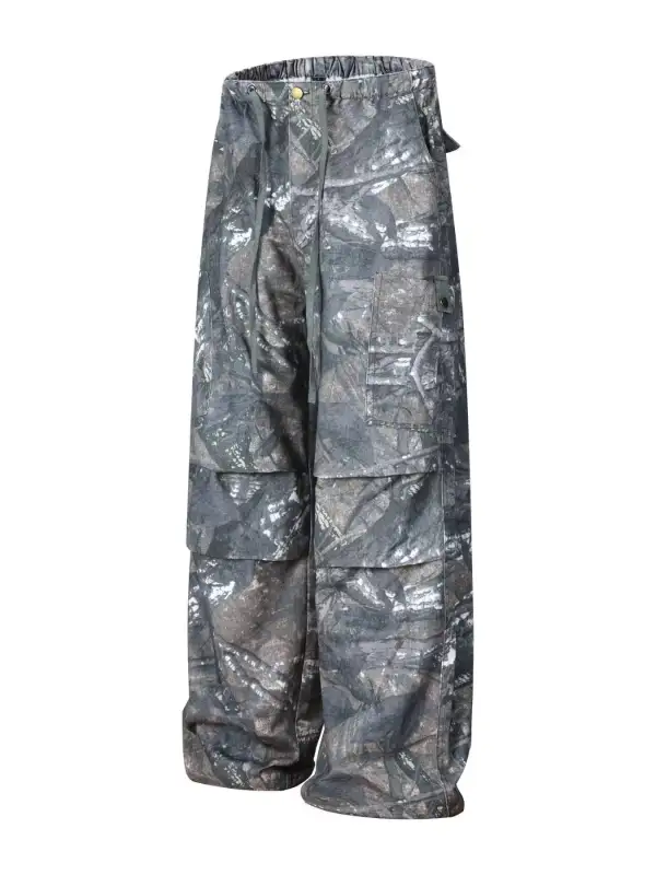 Men's Drawstring Camouflage Cargo Pants