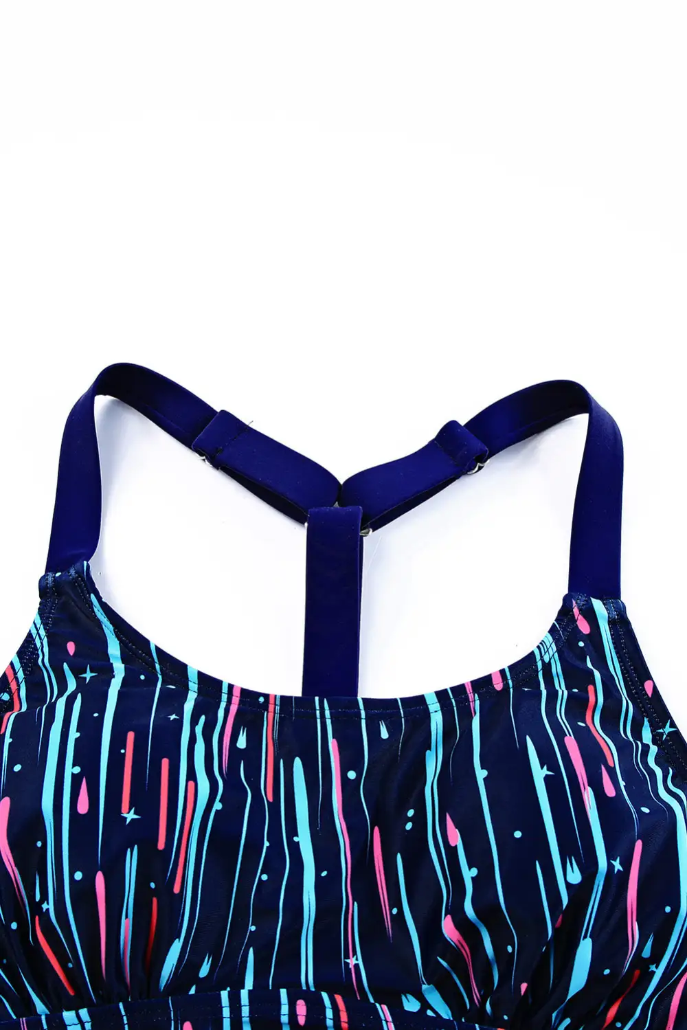 Swimwear Paisley Floral Camouflage Print Boho Tankini Top