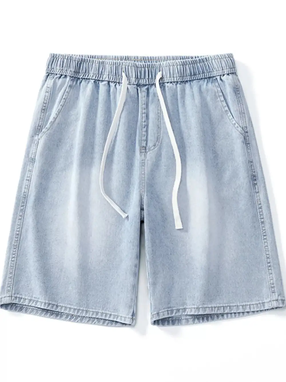 Refined Men's Full Size Drawstring Wide Leg Denim Shorts