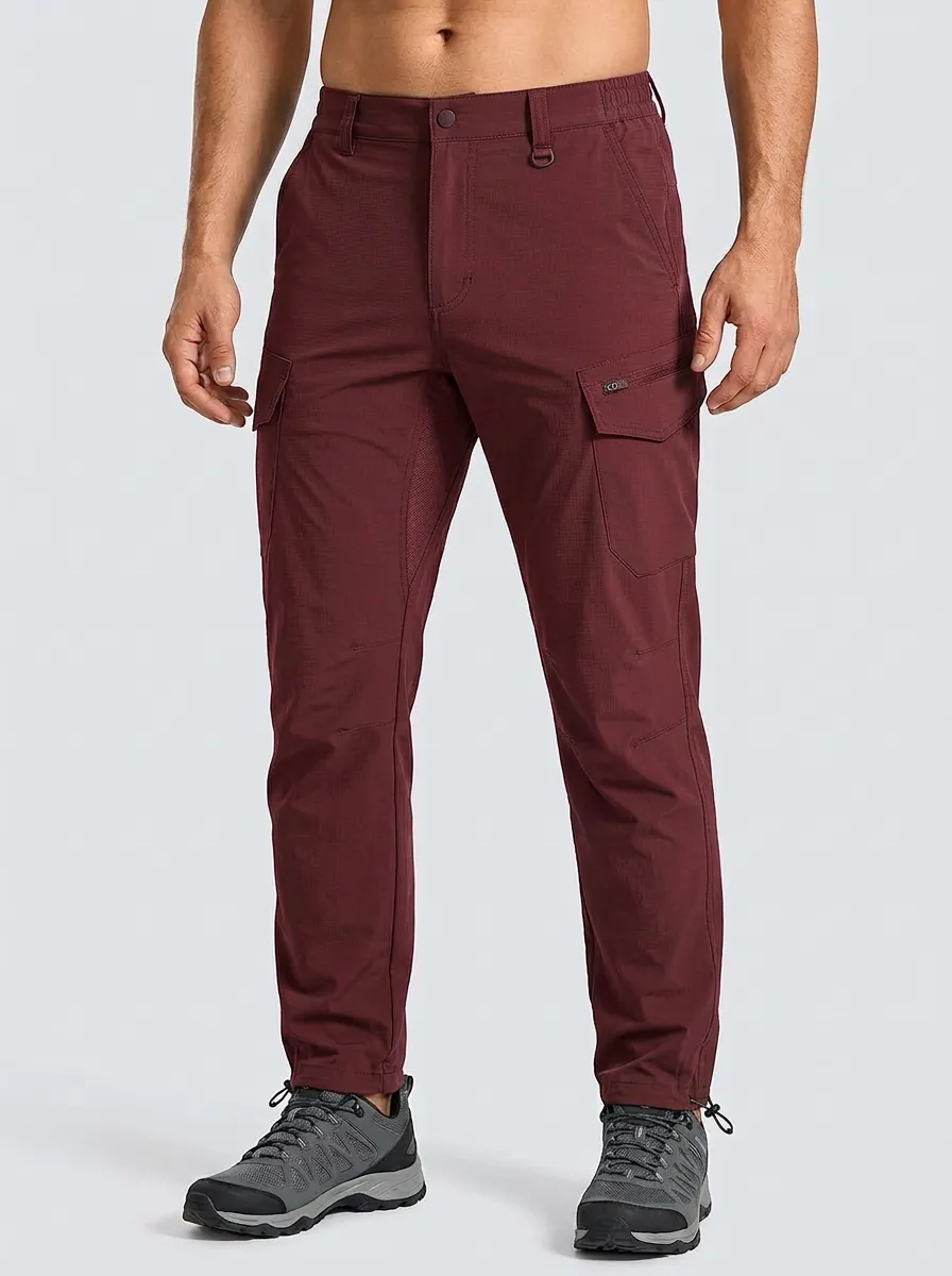 Men's Multi-Pocket Quick-Dry Trail D-Ring Cargo Pants