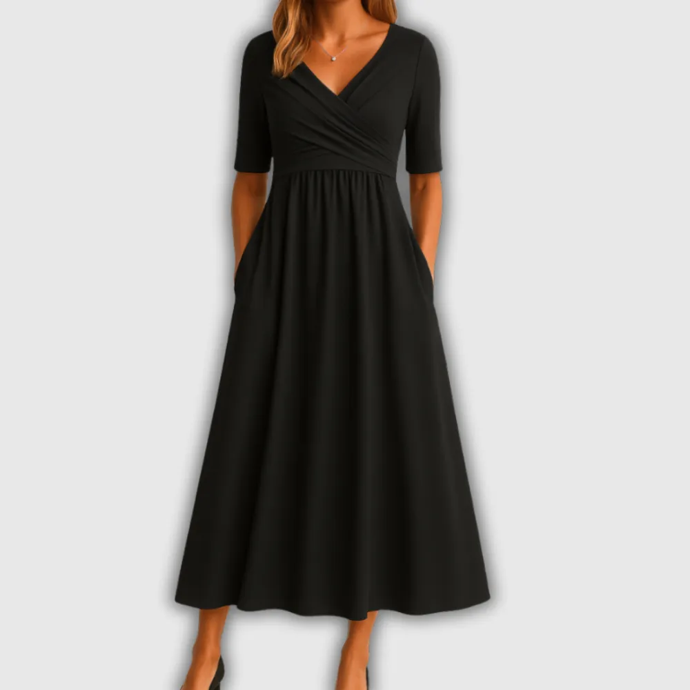 Wrap Crossover Casual Dress