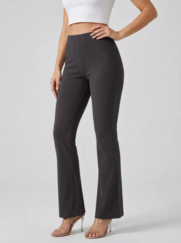 Smart-Casual Mid-Rise Women's Stretch Mid-Rise Pants