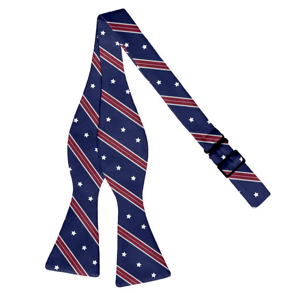 Star Spangled Pattern Bow Tie