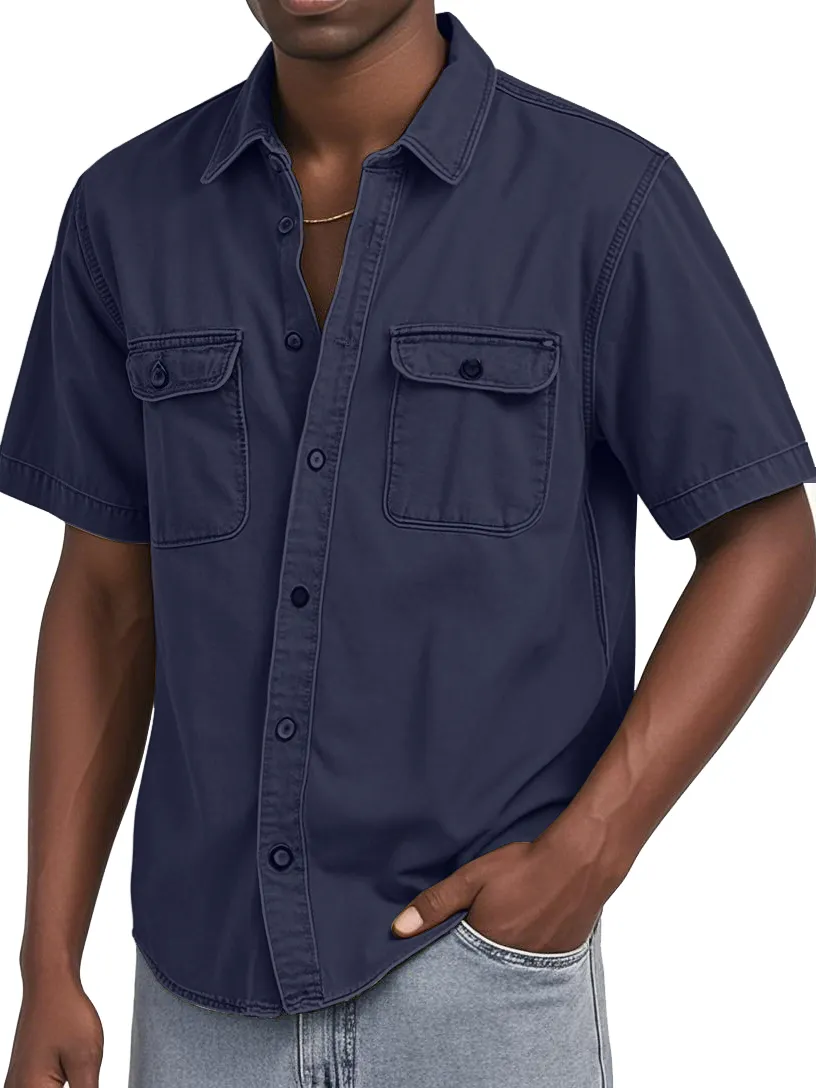 Short Sleeve Double Pocket Shirt