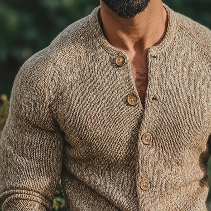 Buttoned Lounge Relaxed Cardigan