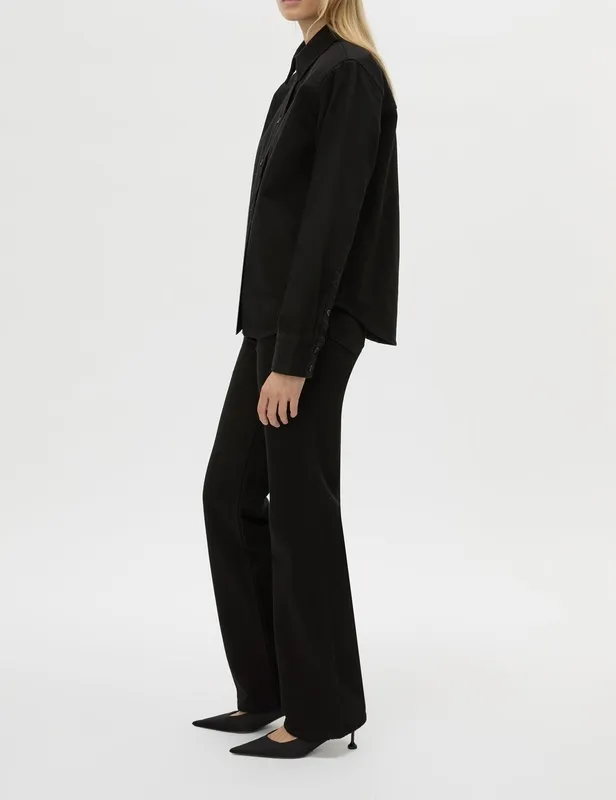 True Black Denim Shirt