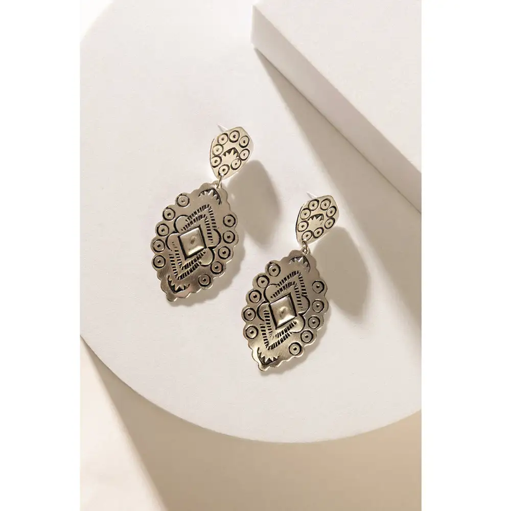 Streamlined Framed Artful Statement Earrings